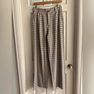 Wide leg, plaid trousers M! New! (No tags)